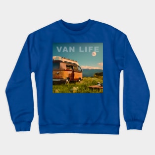 Van Life Camper RV Outdoors in Nature Crewneck Sweatshirt